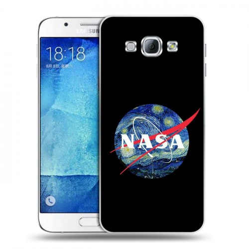 Дизайнерский пластиковый чехол для Samsung Galaxy A8 NASA