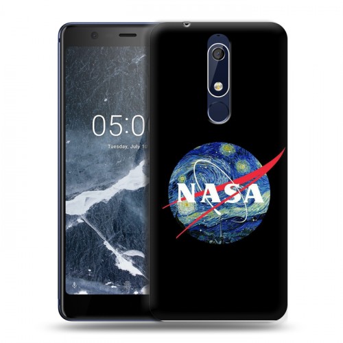 Дизайнерский пластиковый чехол для Nokia 5.1 NASA