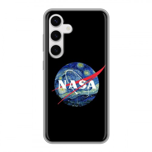 Дизайнерский силиконовый чехол для Samsung Galaxy S24 NASA