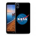 Дизайнерский силиконовый чехол для Xiaomi RedMi 7A NASA