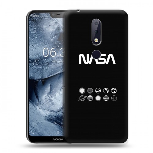 Дизайнерский силиконовый чехол для Nokia 6.1 Plus NASA