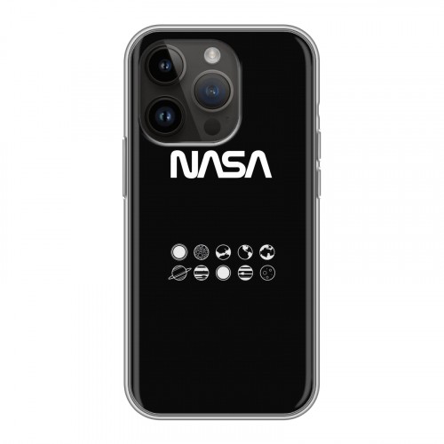 Дизайнерский силиконовый чехол для Iphone 14 Pro NASA