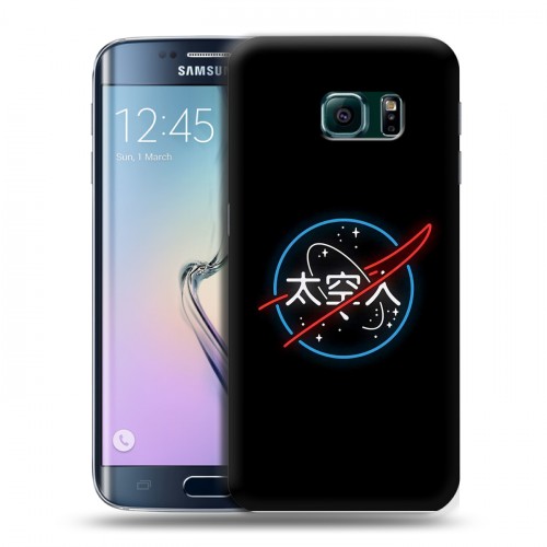 Дизайнерский пластиковый чехол для Samsung Galaxy S6 Edge NASA