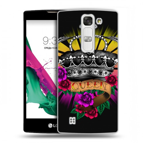 Дизайнерский пластиковый чехол для LG G4c Панк корона
