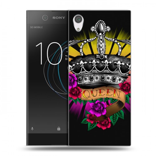 Дизайнерский силиконовый чехол для Sony Xperia XA1 Панк корона