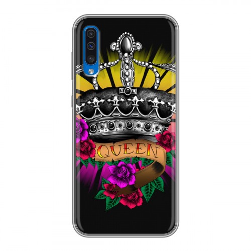 Дизайнерский силиконовый чехол для Samsung Galaxy A50 Панк корона