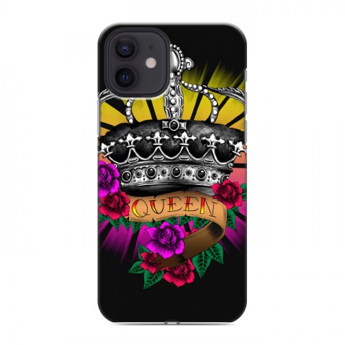 Дизайнерский силиконовый чехол для Iphone 12 Панк корона