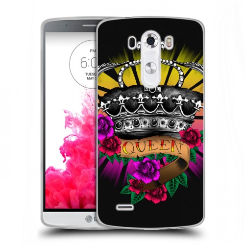 Дизайнерский пластиковый чехол для LG G3 (Dual-LTE) Панк корона