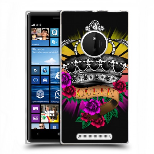 Дизайнерский пластиковый чехол для Nokia Lumia 830 Панк корона