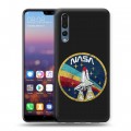 Дизайнерский силиконовый с усиленными углами чехол для Huawei P20 Pro NASA