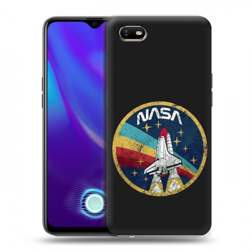 Дизайнерский силиконовый с усиленными углами чехол для OPPO A1k NASA