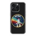 Дизайнерский силиконовый чехол для Iphone 15 Pro NASA