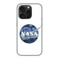 Дизайнерский силиконовый чехол для Iphone 15 Pro NASA