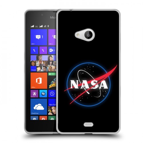 Дизайнерский пластиковый чехол для Microsoft Lumia 540 NASA