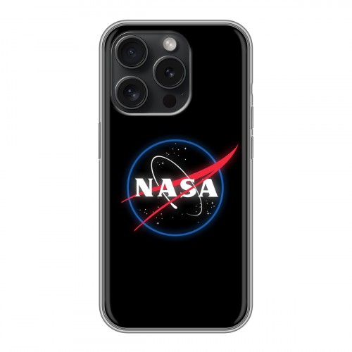 Дизайнерский силиконовый чехол для Iphone 15 Pro NASA