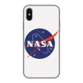 Дизайнерский силиконовый чехол для Iphone x10 NASA