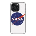 Дизайнерский силиконовый чехол для Iphone 15 Pro NASA