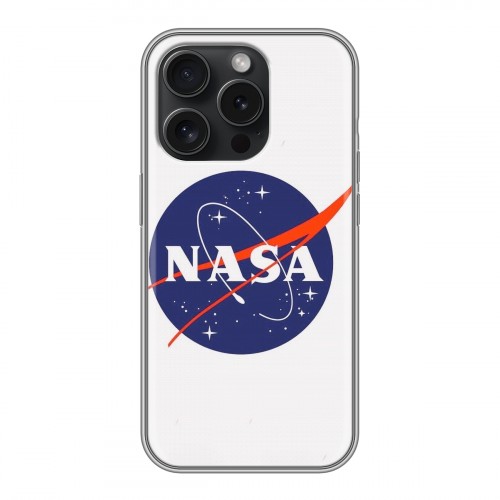 Дизайнерский силиконовый чехол для Iphone 15 Pro NASA