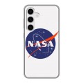 Дизайнерский силиконовый чехол для Samsung Galaxy S24 NASA