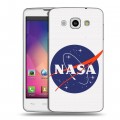 Дизайнерский пластиковый чехол для LG L60 NASA