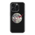 Дизайнерский силиконовый чехол для Iphone 15 Pro NASA