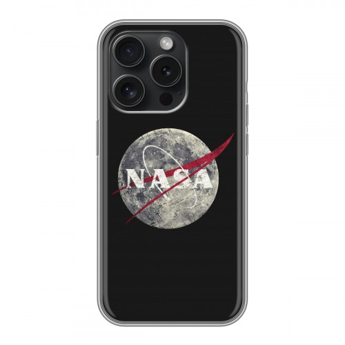 Дизайнерский силиконовый чехол для Iphone 15 Pro NASA