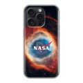 Дизайнерский силиконовый чехол для Iphone 15 Pro NASA