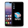 Дизайнерский силиконовый с усиленными углами чехол для Huawei P20 Pro NASA