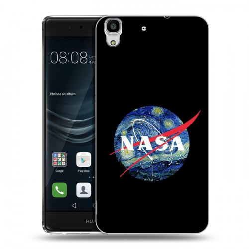 Дизайнерский пластиковый чехол для Huawei Y6II NASA