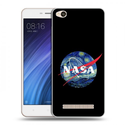 Дизайнерский силиконовый чехол для Xiaomi RedMi 4A NASA