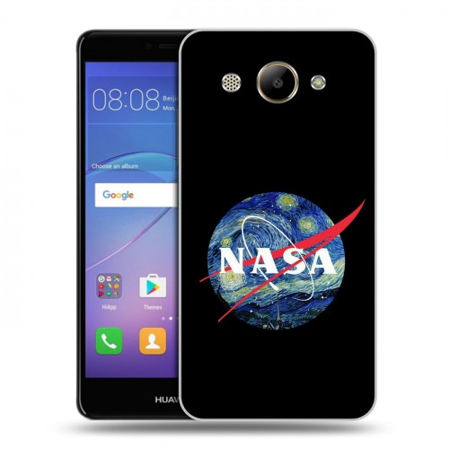 Дизайнерский пластиковый чехол для Huawei Y3 (2017) NASA