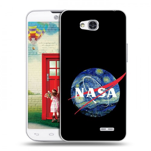 Дизайнерский пластиковый чехол для LG L80 NASA