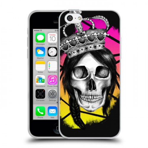 Дизайнерский пластиковый чехол для Iphone 5c Панк корона