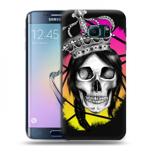 Дизайнерский пластиковый чехол для Samsung Galaxy S6 Edge Панк корона