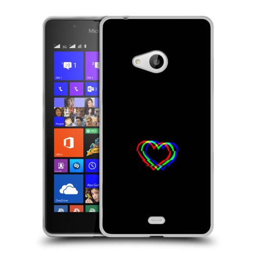 Дизайнерский пластиковый чехол для Microsoft Lumia 540 Неоновые образы