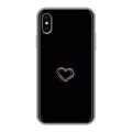 Дизайнерский силиконовый чехол для Iphone x10 Неоновые образы