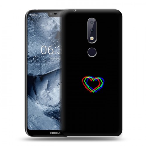 Дизайнерский пластиковый чехол для Nokia 6.1 Plus Неоновые образы