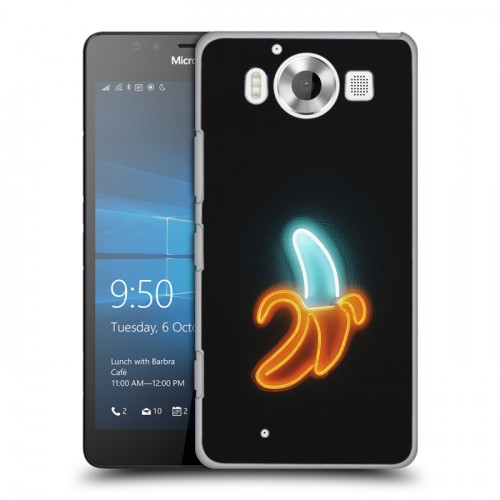 Дизайнерский пластиковый чехол для Microsoft Lumia 950 Неоновые образы