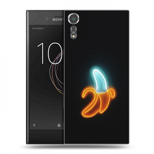 Дизайнерский пластиковый чехол для Sony Xperia XZs Неоновые образы