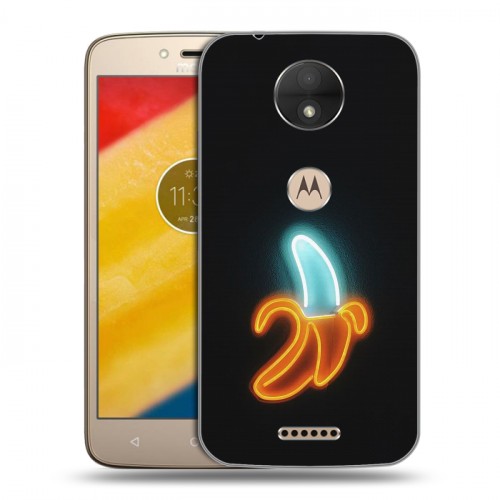 Дизайнерский силиконовый чехол для Motorola Moto C Неоновые образы
