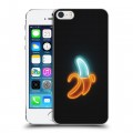 Дизайнерский пластиковый чехол для Iphone 5s Неоновые образы