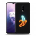 Дизайнерский пластиковый чехол для OnePlus 7 Неоновые образы