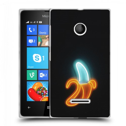 Дизайнерский пластиковый чехол для Microsoft Lumia 435 Неоновые образы