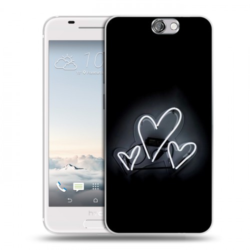 Дизайнерский пластиковый чехол для HTC One A9 Неоновые образы