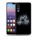 Дизайнерский силиконовый с усиленными углами чехол для Huawei P20 Pro Неоновые образы