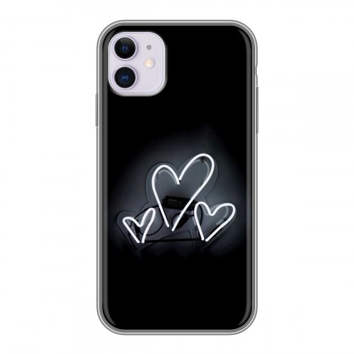 Дизайнерский пластиковый чехол для Iphone 11 Неоновые образы