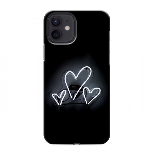 Дизайнерский силиконовый чехол для Iphone 12 Неоновые образы