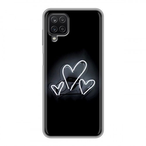 Дизайнерский пластиковый чехол для Samsung Galaxy A12 Неоновые образы
