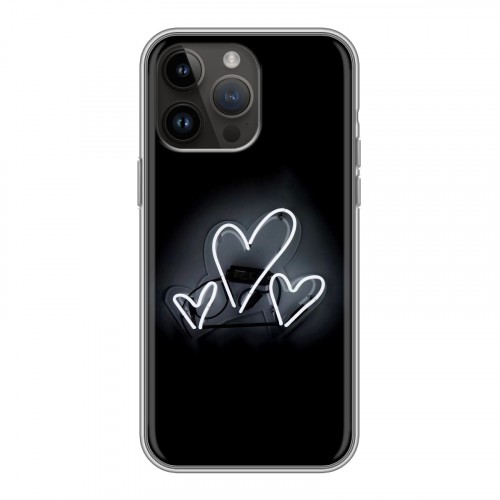 Дизайнерский силиконовый чехол для Iphone 14 Pro Max Неоновые образы