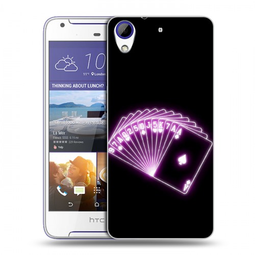 Дизайнерский пластиковый чехол для HTC Desire 830 Неоновые образы